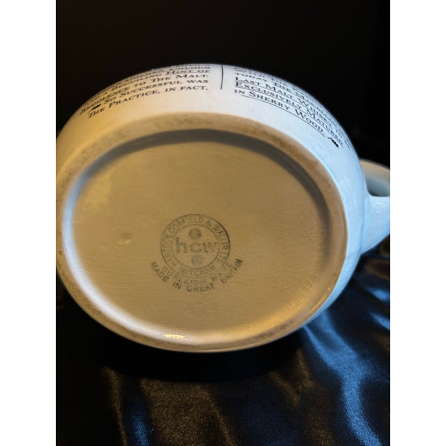 Vintage McCallum's Scots Whiskey Ceramic Water Jug/Pitcher For Sale - Image 4 of 8