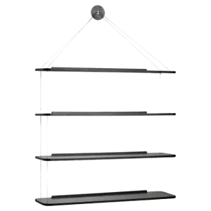 Black Hanging Bookcase by Achille & Pier Giacomo Castiglioni for Karakter