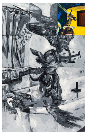 Tadanori Yokoo, Saint George - Take Wing, Ye Vengeful Spectre!, Large Serigraph