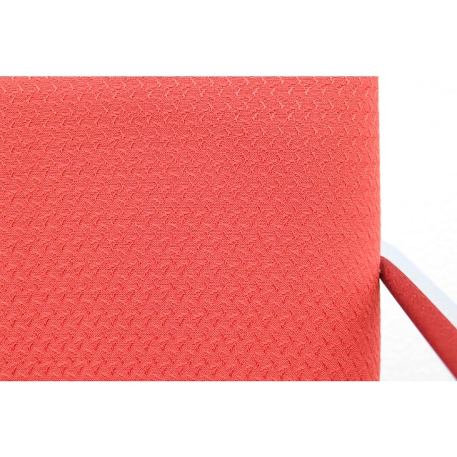 MCM Ludwig Mies Van Der Rohe Brno Tubular Chairs in Red Fabric by Gordon, a Pair For Sale - Image 17 of 18