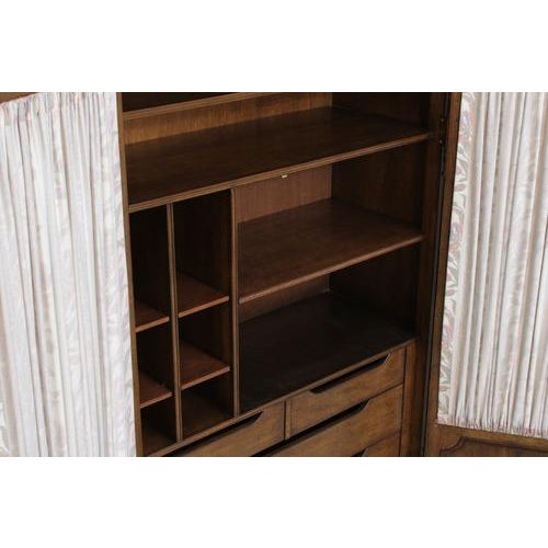 Traditional Auffray & Co Walnut Country French 2 Door Wardrobe Cabinet For Sale - Image 3 of 10