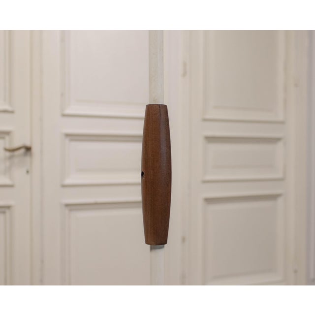 Italian Floor Lamp in Brass and Teak from van Doorn Culemborg, 1950s For Sale - Image 4 of 11