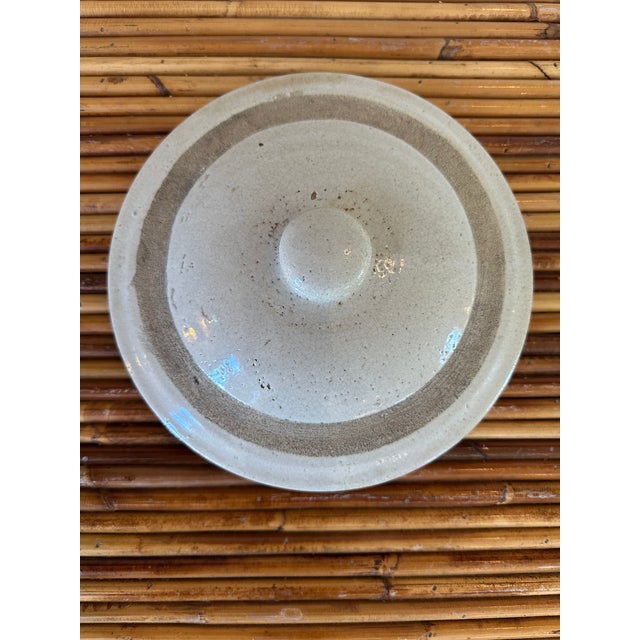 Early 20th Century Antique Lidded Stoneware Crock, Circa 1910 For Sale - Image 5 of 11