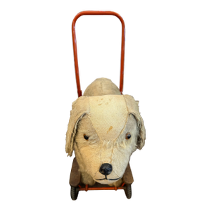 Large Dog Riding Toy, Tri-Ang Toys by Lines Bros. Circa 1940's