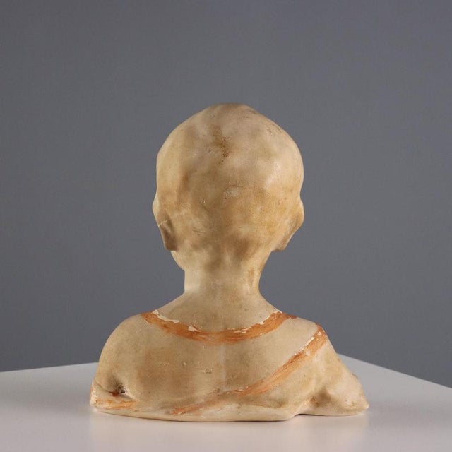 Ceramic Ceramic Half-Bust of Child For Sale - Image 7 of 9