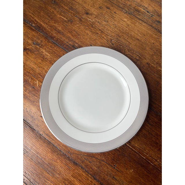 White Wedgwood Designed by Vera Wang Grosgrain 6 Boxes of 4-Piece Place Setting Dinnerware Set- 24 Pieces For Sale - Image 8 of 12