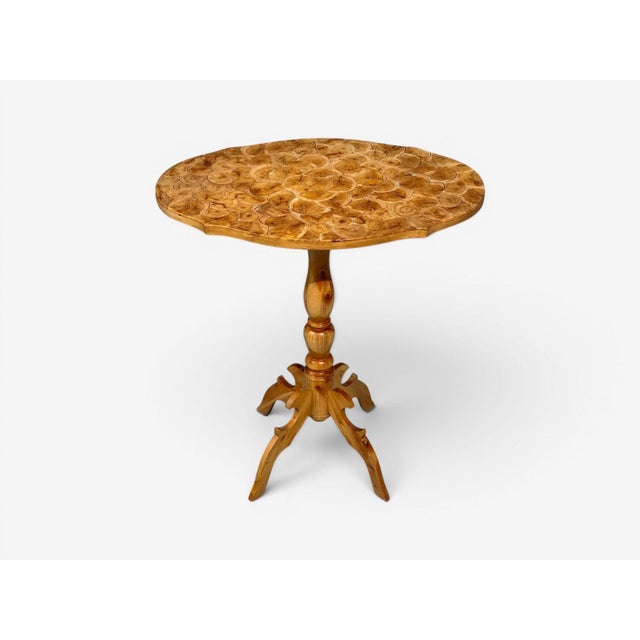 Mid-Century Modern Swedish Modern, Side Table, Pine, Sliced Log, Sweden, 1960s For Sale - Image 3 of 11