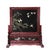 Ming-Style Redwood Inlaid Mother-Of-Pearl and Jade Inlaid Pine and Crane Pattern Dining Room/Living Room Screen. For Sale - Image 12 of 12