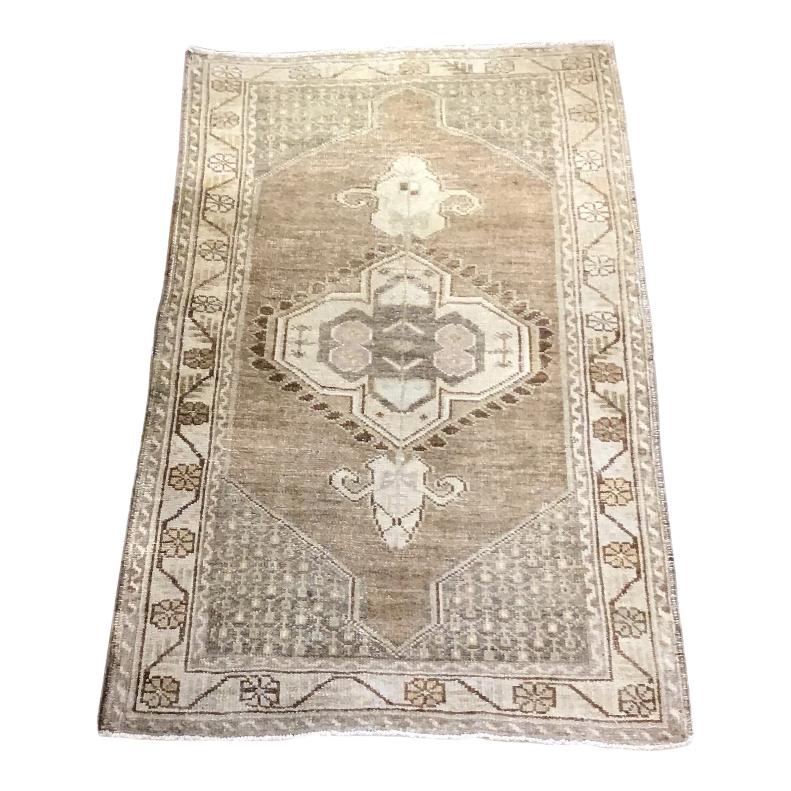 Vintage Turkish Tan Rug Chairish