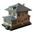Vintage Folk Art Model American "Foursquare" Style Home, Circa 1940s For Sale