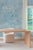 Mahjong Tile Grasscloth Wallpaper by House Party | Bam Blue | 8 Yards For Sale - Image 4 of 8
