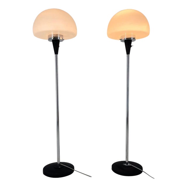 Floor Lamps attributed to Jaroslav Bejvl for Lidokov, 1960s, Set of 2 For Sale