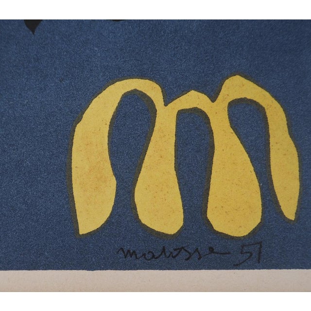 Henri Matisse, Découpage sur fond bleu, Lithograph For Sale - Image 6 of 7