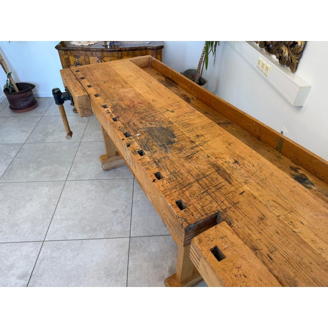 German Workbench in Solid Wood For Sale - Image 10 of 12