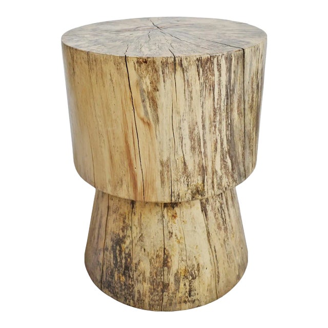 Kokah Multi Wood Block Stool / Side Table For Sale