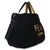 Contemporary Yellow Black Wool Logo Tote For Sale - Image 3 of 8