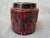 Vintage Red Black Planter Italy For Sale - Image 4 of 13