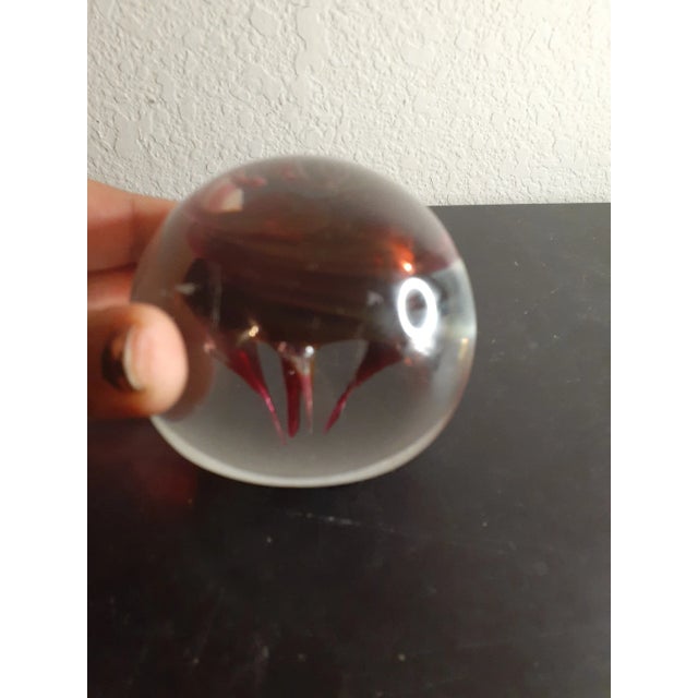 This is a RARE STUNNING Signed 17/1000 CAITHNESS Scotland 1975 Space Rose Paperweight. TABLE 3