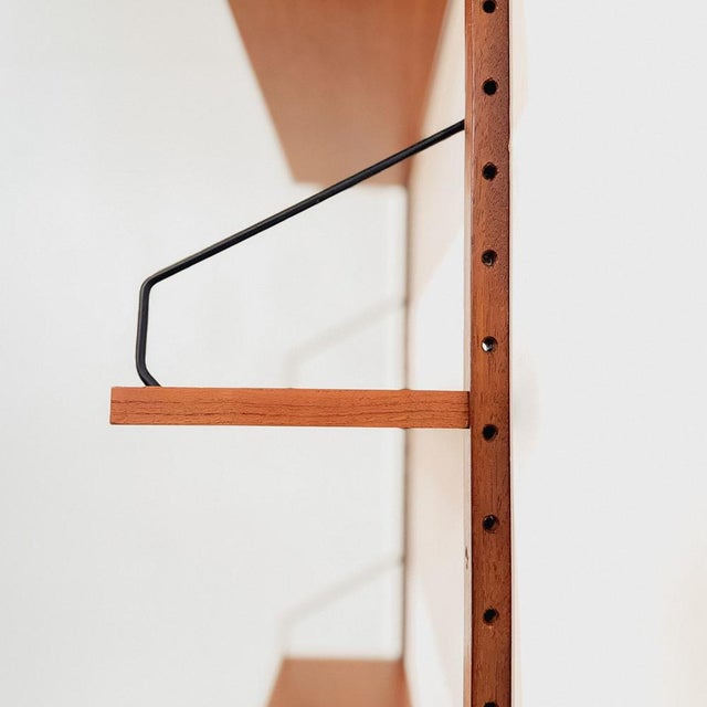 One Bay Teak Wall Unit from Poul Cadovius, 1960s, Set of 5 For Sale - Image 6 of 8