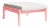 Soft Pink Portofino Outdoor Ottoman by the Drawing Room Atl For Sale