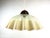 Atmospheric hanging lamp, decorated with an attractive pattern in warm colours on wavy glass. In excellent condition....