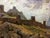 1960s Double Oil Painting Landscapes. Castle For Sale - Image 9 of 12