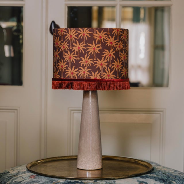 Art Deco Palais Lampshade Laura Chocolate & Caramel For Sale - Image 3 of 3
