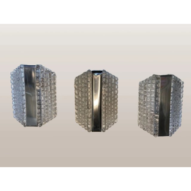 Frosted Glass Sconces from Kaiser Leuchten, 1960s, Set of 3 For Sale - Image 12 of 12