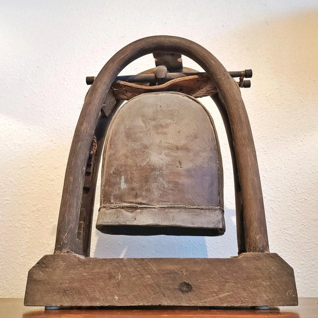 Antique Karen Hill Tribe (Thailand) Elephant Bell and Stand For Sale - Image 13 of 13