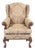 Late 20th Century George II Style Walnut Wing Armchair by Mike Bell For Sale
