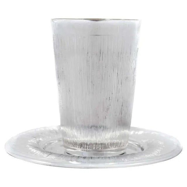 2020s Sterling Kiddush Cup and Plate For Sale - Image 5 of 5