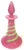 Pair French Pink Opaline Perfume Bottles with Green Serpents Attrib. Baccarat For Sale - Image 4 of 13