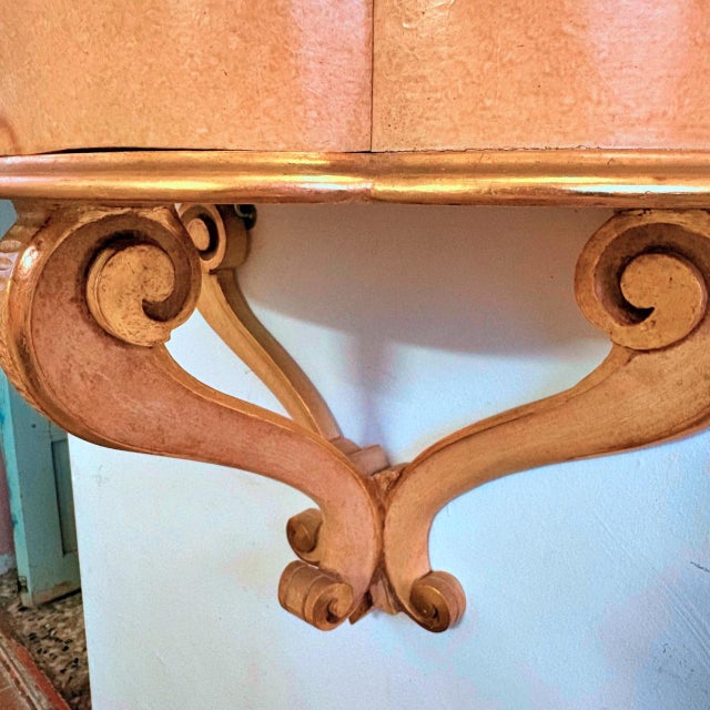 Wooden Console Table with Drawer, 1940s For Sale - Image 9 of 11