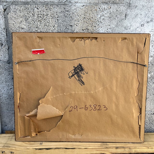 Original Mid-Century Watercolor and Ink Drawing Framed and Signed by the Artist. For Sale - Image 17 of 17