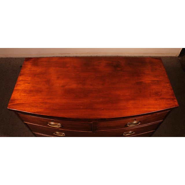 Bombé Chest of Drawers in Mahogany, Early 19th Century For Sale - Image 10 of 12
