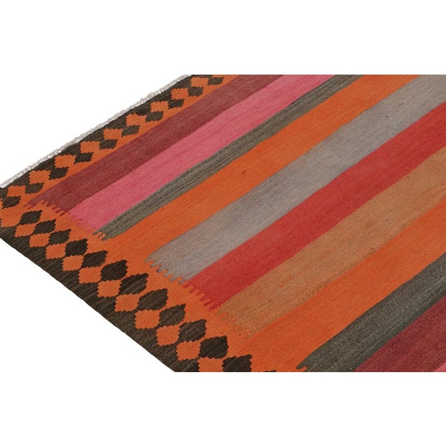 1950s Vintage Northwest Persian Kilim With Multicolor Stripes, From Rug & Kilim For Sale In New York - Image 6 of 8