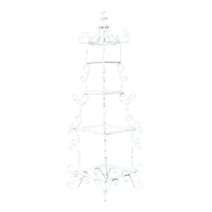 Vintage Wrought Iron Pagoda Etagere