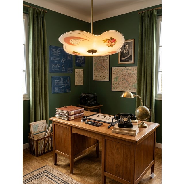 Mid-Century Rhodoid Free-Form Pendant Light, Italy, 1950s For Sale - Image 16 of 17