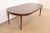 A beautiful Federal or Hepplewhite style extension dining table By Kindel Furniture USA, Circa 1980s Gorgeous book-matched...