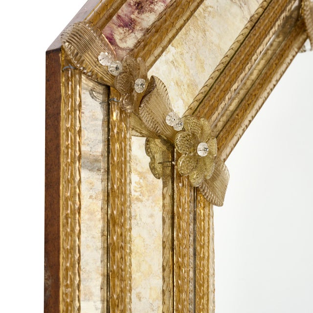Venetian Antique Mirror, Pareclose, Italian, Circa 1880 For Sale In Austin - Image 6 of 9