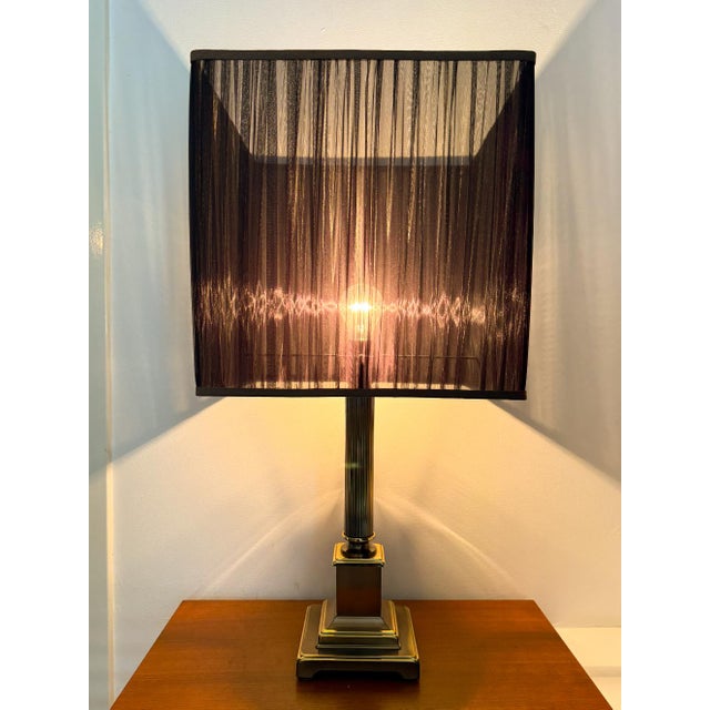 Mid-Century Hollywood Regency Brass Table Lamp from Herda, Amsterdam, Netherlands, 1970s For Sale - Image 17 of 18