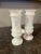White Antique French Pair Opaline Vases Floral For Sale - Image 8 of 8