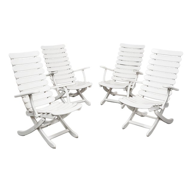 Garden Chairs, Set of 4 For Sale