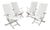 Garden Chairs, Set of 4 For Sale