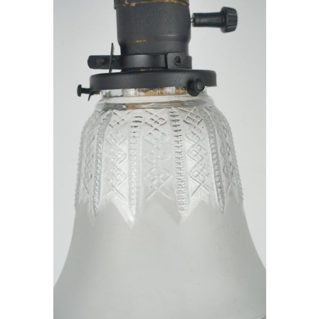 Early 20th Century Restored Victorian Wrought Iron Bridge Floor Lamp For Sale - Image 6 of 15