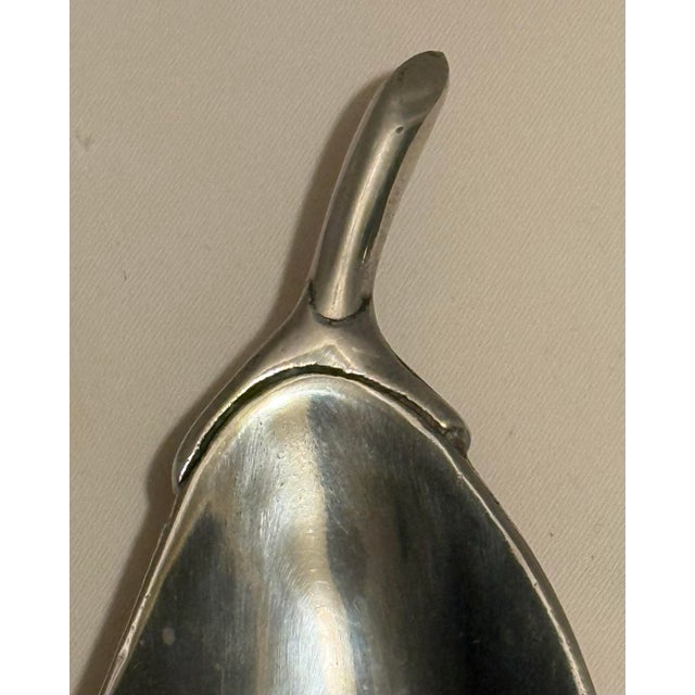 Mid-Century Modern 1992 Mariposa Brillante Arthur Court Style Aluminum Pear Dish For Sale - Image 3 of 8