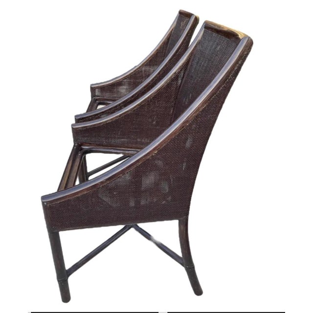 Late 20th Century McGuire Barbara Barry Attributed Pair of Accent Chairs For Sale - Image 5 of 6
