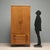 Vintage Oak Wardrobe with Drawers and Hinged Doors, 1960s For Sale - Image 3 of 12