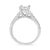 Haus of Brilliance 14K White Gold 1 1/5 Cttw 4-Prong Set Princess Diamond Classic Engagement Ring (I1-I2 Color, H-I Clarity) Ring Size 7 For Sale - Image 4 of 6