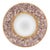 Large Violet Mica and Gilt Resin Convex Wall Mirror, Contemporary For Sale